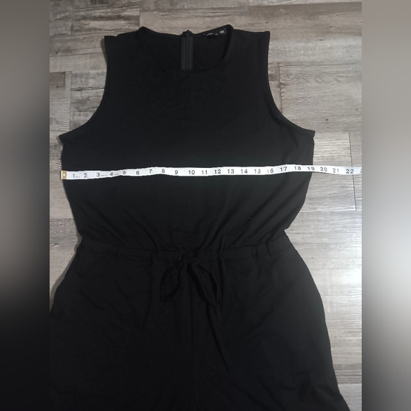 Eileen Fisher Black Sleeveless Jumpsuit 93% Tencel-lyocell, 7% Elastano - Picture 5 of 7